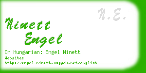 ninett engel business card